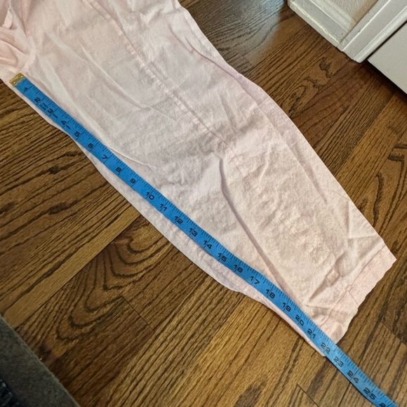 Hatch | Pink Cropped Cotton Pants Lightweight Sz 0/XS - Picture 6 of 7